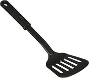 Winco Nylon Slotted Spatula, Black Medium, 12-3/4"