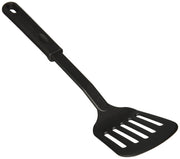 Nylon Slotted Spatula by Winco – 12-3/4", Nylon, Black, Model NC-WS