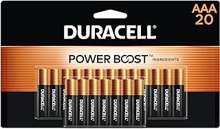 DURACELL Coppertop AAA Batteries, 20 Count, 12-Year Shelf Life