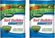Scotts Turf Builder Halts Crabgrass Preventer with Lawn Food, 2-40.05 lbs. | Pre-Emergent Weed Killer, Lawn Fertilizer