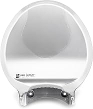 San Jamar Summit Plastic Single Roll Jumbo Tissue Dispenser, Silver