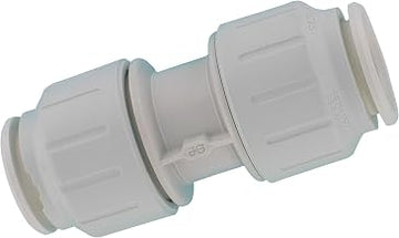 John Guest Speedfit 3/4 Inch CTS Union Coupler, Push to Connect Plastic Plumbing Fitting, White, PEI0428P