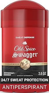 Old Spice Sweat Defense Antiperspirant & Deodorant for Men, 24/7 Ultimate Sweat Protection, Long Lasting Scent, Soft Solid, Swagger with Cedarwood Scent, 2.6 oz