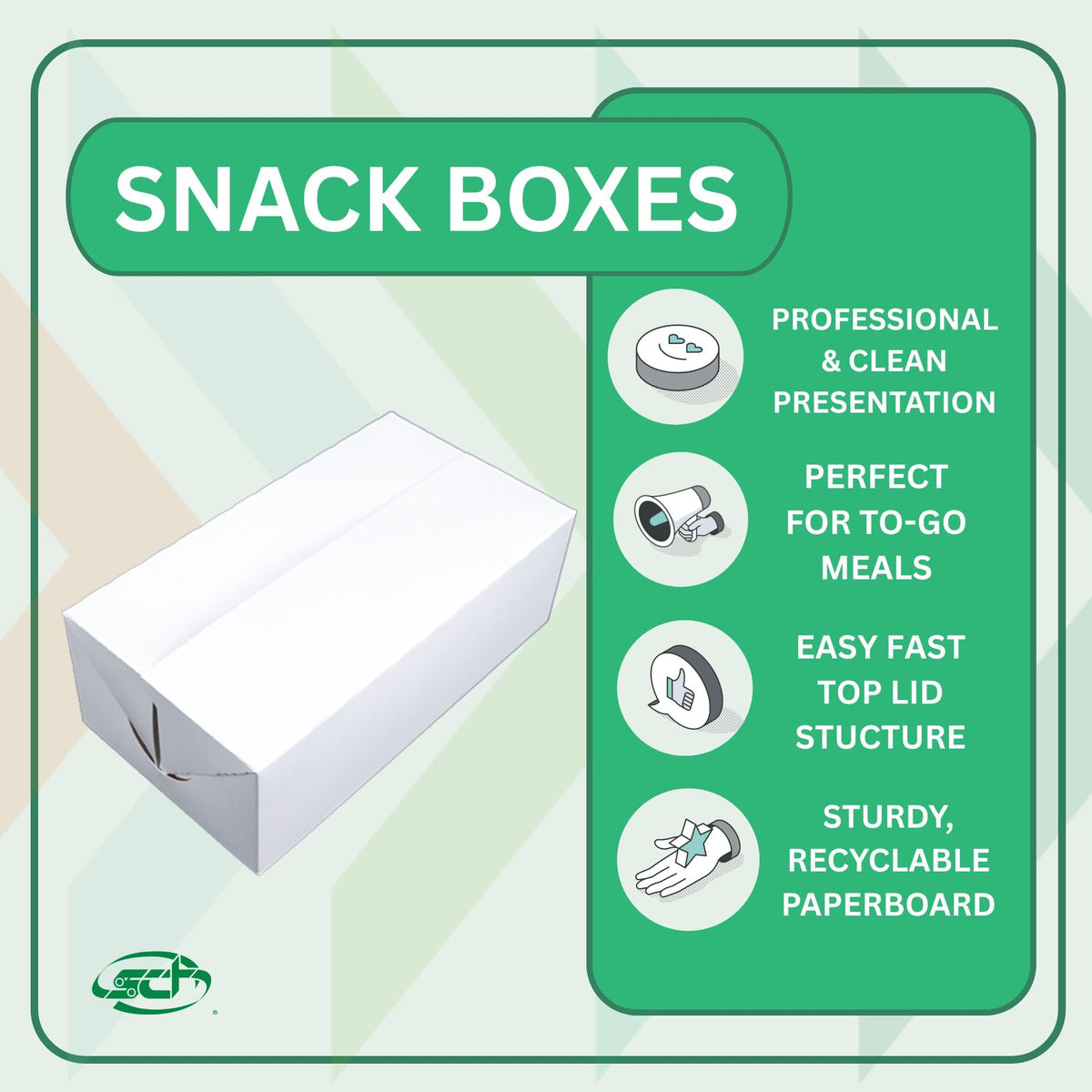 SOUTHERN CHAMPION TRAY 8-7/8" Length x 4-7/8" Width x 3-1/16" Height / White / Fast Top Paper