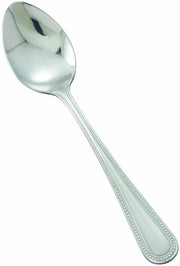 Winco 12-Piece Dots Dinner Spoon Set – 18-0 Stainless Steel, Silver