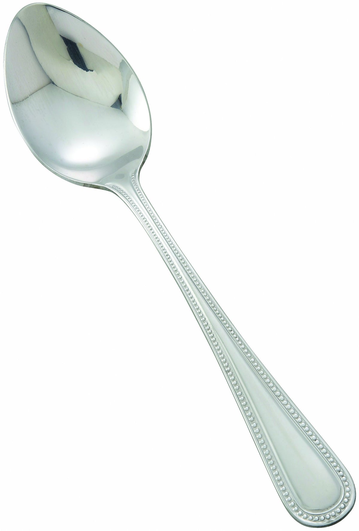 Winco 12-Piece Dots Dinner Spoon Set – 18-0 Stainless Steel, Silver