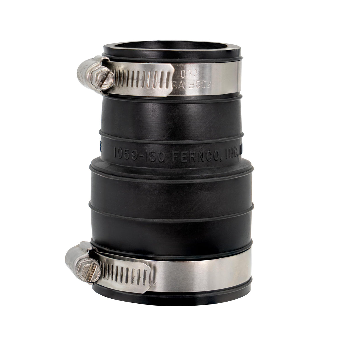 2 In. Flexible PVC Coupling - 1 Each by Fernco – 2 Inch, Polyvinyl Chloride, Black, Model P1059-22