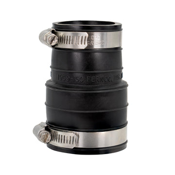 2 In. Flexible PVC Coupling - 1 Each by Fernco – 2 Inch, Polyvinyl Chloride, Black, Model P1059-22