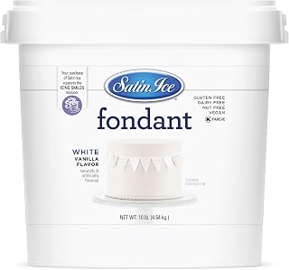 Satin Ice Fondant for Cake Decorating, White (10 Pound)