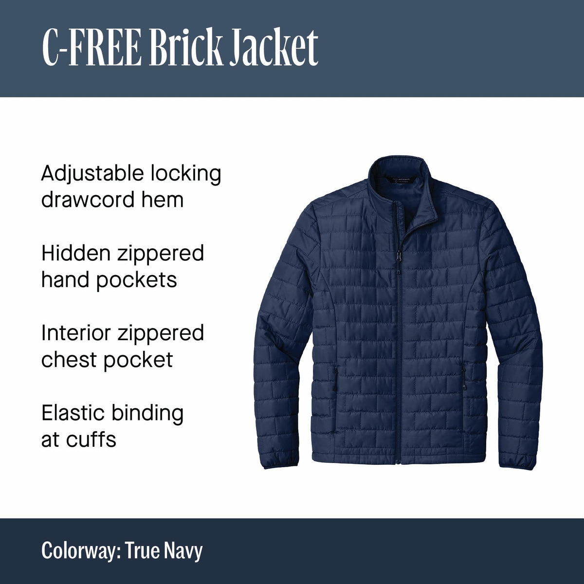 Brick Jacket by Port Authority – 3X-Large, Polyester, Deep Black, Model J854