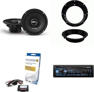 Alpine UTE-83BT Bluetooth Receiver & Handle Bar Control Interface Compatible with Harley 1998-2013 & 6.5" DM Series Speakers