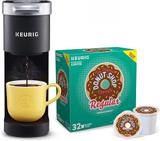 Keurig K-Mini Single Serve Coffee Maker with Donut Shop Coffee Pods, 32 count