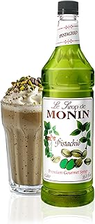 Monin Pistachio Syrup for Drinks - 1 liter / 33.8 fl oz