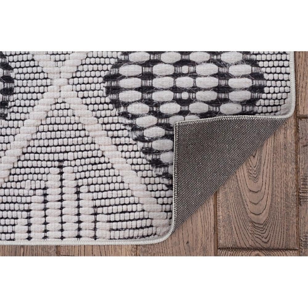 Marion Marko Polyester 8' x 10' Area Rug in Cream by Linon – 0" x 120" (Rectangular), Fabric, Cream, Model CYMX3553