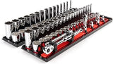 TEKTON 3/8 Inch Drive 12-Point Socket and Ratchet Set, 74-Piece | SKT13302