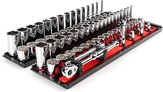 TEKTON 3/8 Inch Drive 12-Point Socket and Ratchet Set, 74-Piece | SKT13302
