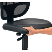 Armless Mesh Back Office Chair by Global Industrial – Polypropylene, Black, Model A2813TMI-V