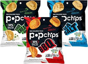 popchips Variety Pack - Baked Potato Chips 0.8 OZ Snack Bag 10 of each (BBQ, Sea Salt, Sour Cream & Onion) (30 Count)