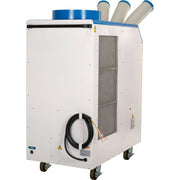 Portable A/C W/Cold Air Nozzles by Global Industrial – 5.0 tons, Steel, Blue & White, Model 292846R
