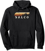 Salco, PA Vintage Evergreen Sunset Eighties Retro Pullover Hoodie