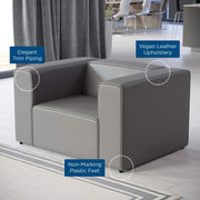 Modway Grey / Contemporary / Armchair Chairs