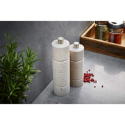 Salt or Pepper Mill by GEFU – Stainless Steel, Silver, Model 34645