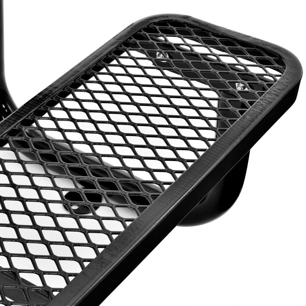 4 L Rectangular Picnic Table by Global Industrial – 48"W x 62"L x 29.5"H, Steel, Black, Model 695485BK