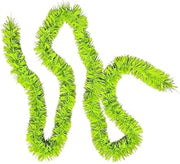 Artificial Christmas Garland with LED Lights Battery Operated Decor | Lime Green Christmas Garland with LED Lights for Home Indoor Outdoor Holiday