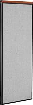 Global Industrial 24-1/4"W x 61-1/2"H Deluxe Office Partition Panel, Gray