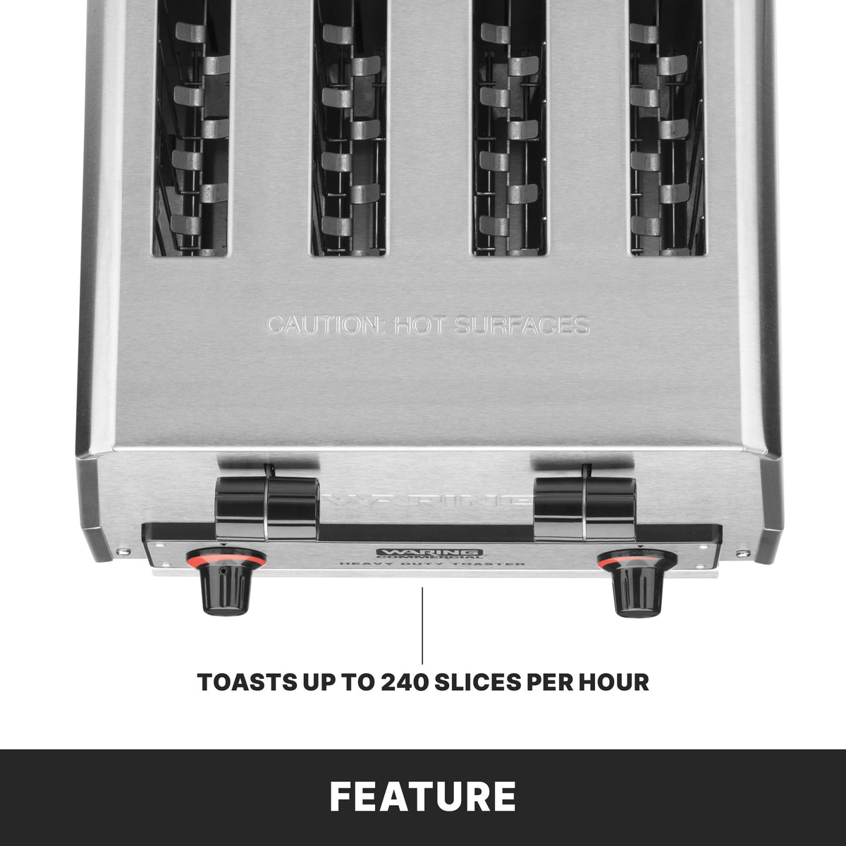 Waring 15-Ampere / WCT800RC / Silver Toasters
