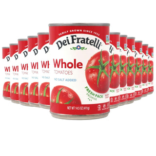 Whole Tomatoes No Salt Added - 14.5oz - 12 pack by Dei Fratelli – 14.5 Ounce (Pack of 12), Pack of 12