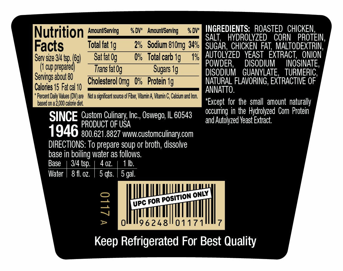 Custom Culinary Chicken / 16 Ounce (Pack of 6) / 6 Chicken
