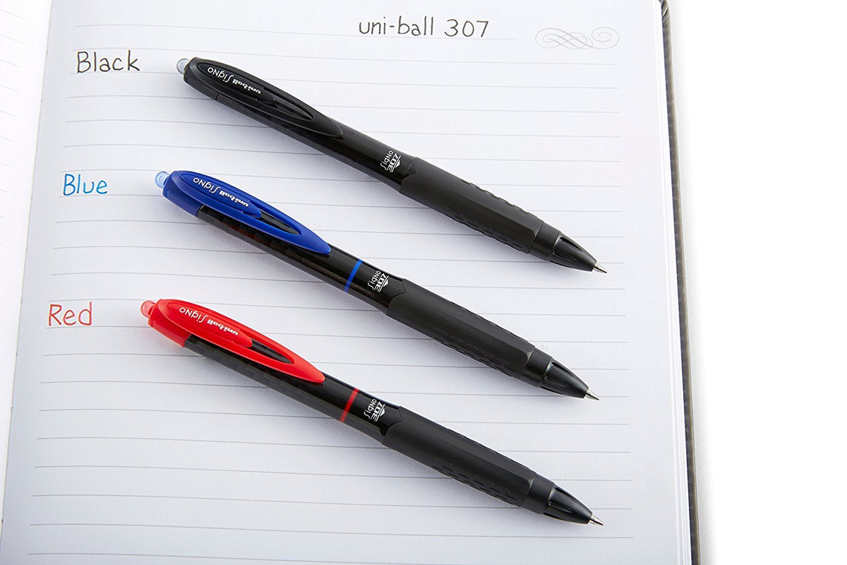 Signo 307 Retractable Gel Ink Pen by Uni-Ball – 1 Count (Pack of 6), Paper, Black