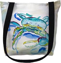 Betsy Drake TY1014S 13 x 13 in. Blue Fiddler Crab Small Tote Bag