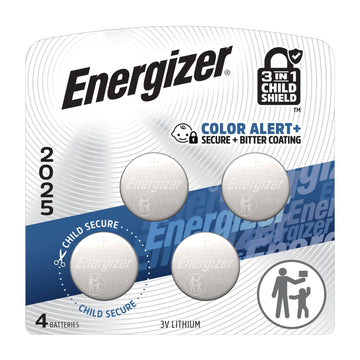 2025 Batteries (4 Pack) by Energizer – 4 Count (Pack of 1), Multicolor, Model E304254700