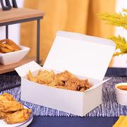 SOUTHERN CHAMPION TRAY 8-7/8" Length x 4-7/8" Width x 3-1/2" Height / White / Tuck Top Paper