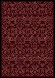 Joy Carpets Any Day Matinee Damascus Theater Area Rug, Burgundy
