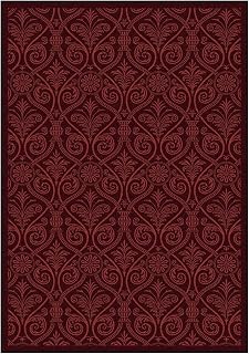 Joy Carpets Any Day Matinee Damascus Theater Area Rug, Burgundy