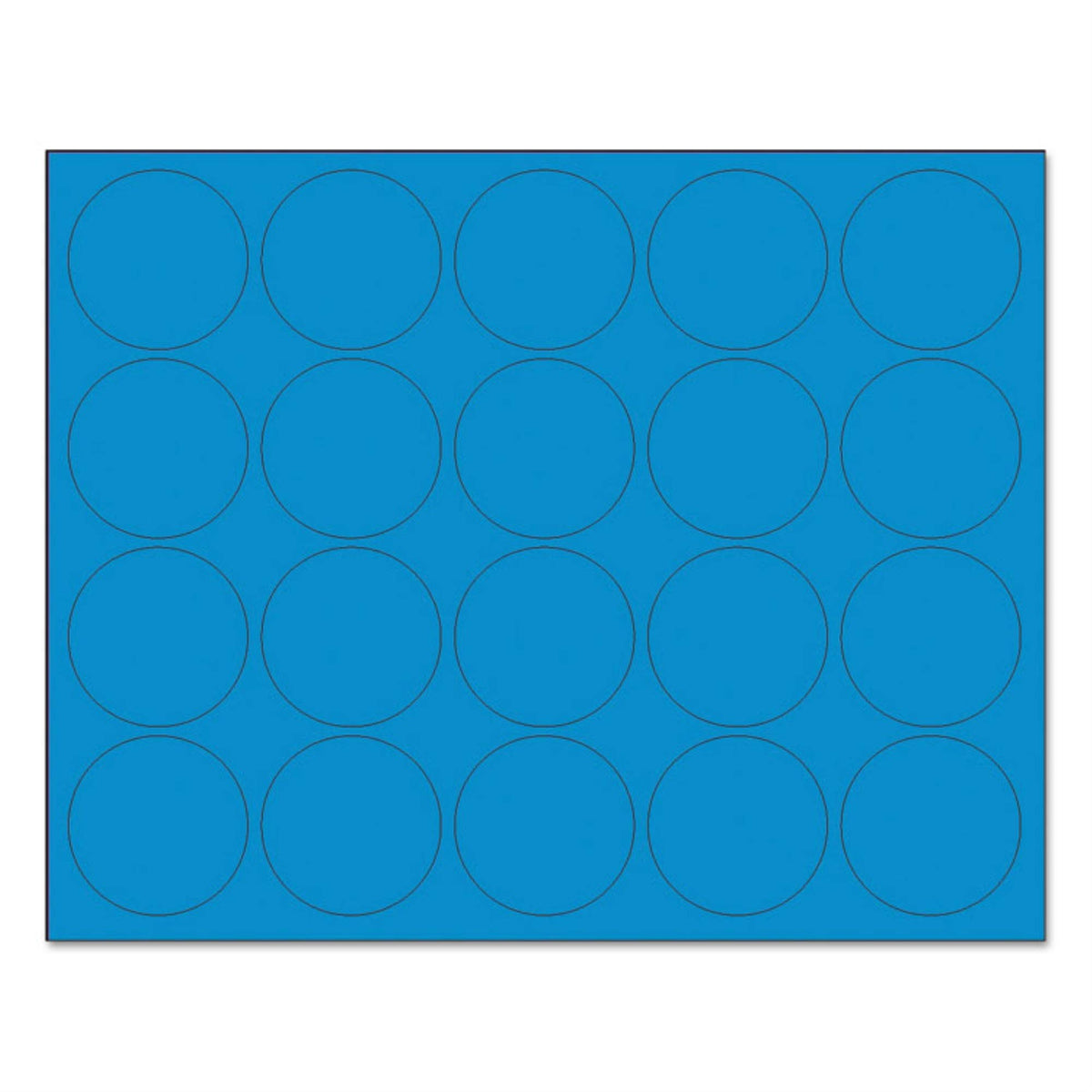 Magnetic Label -1 Each by MasterVision – Small, Plastic, Blue, Model FM1601