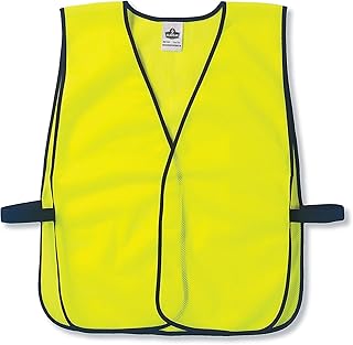 Ergodyne 20020 GloWear 8010HL Non-Certified High Visibility Vest, One Size, Lime