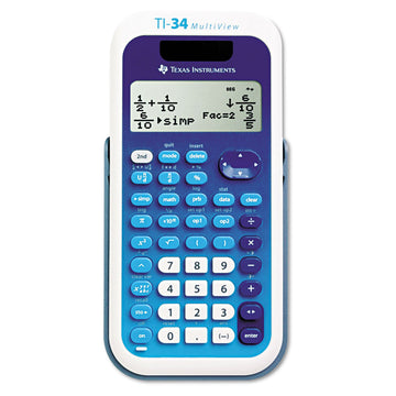 TI-34 MultiView Scientific Calculator by Texas Instruments – Small, Plastic, CLEAR, Model TI34MULTIV