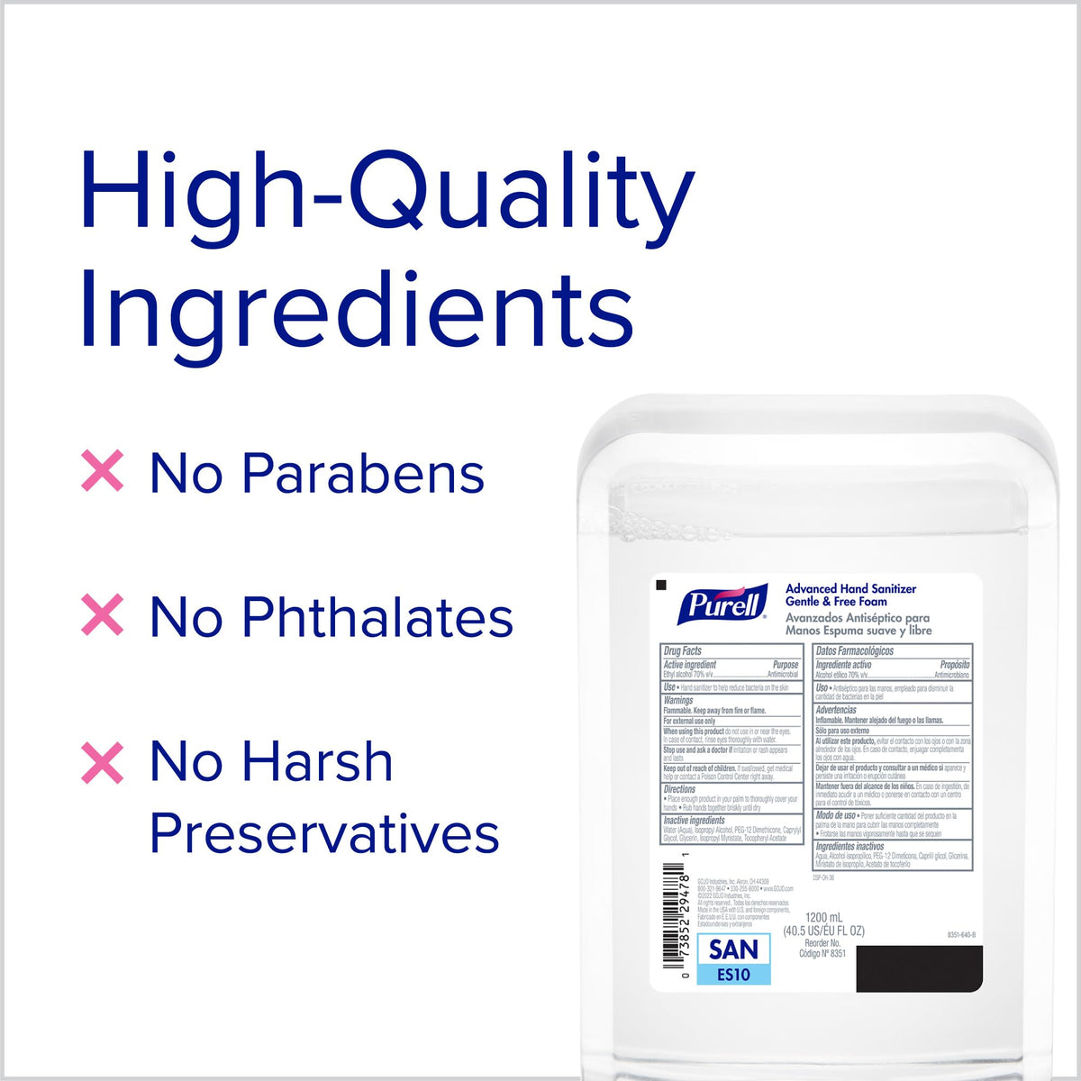 ES10 Hand Sanitizer Kit by Purell – 40.5 Fl Oz (Pack of 1), Graphite, Model 8353-1G