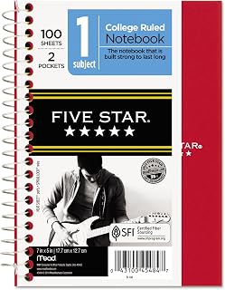 Mead FIVE STAR NOTEBOOK 7X5