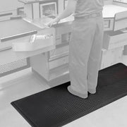 24" W x 72L Diamond Plate Ergonomic Anti Fatigue Mat by Global Industrial – Foam, Black, Model 39267090020000600