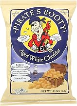 PIRATE BRANDS, Pirate's Booty, Aged White Cheddar, Pack of 12, Size 4 OZ - No Artificial Ingredients Gluten Free Kosher