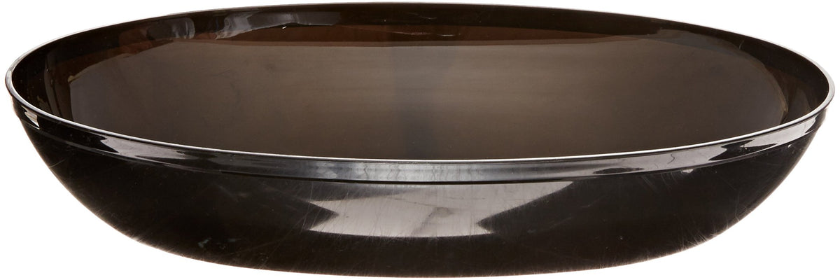 CaterLine 32-Ounce Plastic Oval Serving Bowl by WNA – 32oz, 32.0 ounces, Polystyrene # 6, Black, Pack of 50