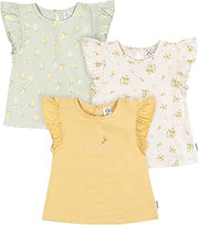 Gerber Baby Girls' 3-Pack Short Sleeve Tees