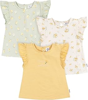 Gerber Baby Girls' 3-Pack Short Sleeve Tees