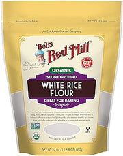 Bob's Red Mill Organic White Rice Flour, 24-ounce (Pack of 3)