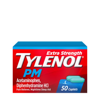 PM Extra Strength Caplets by Tylenol – 50 Count